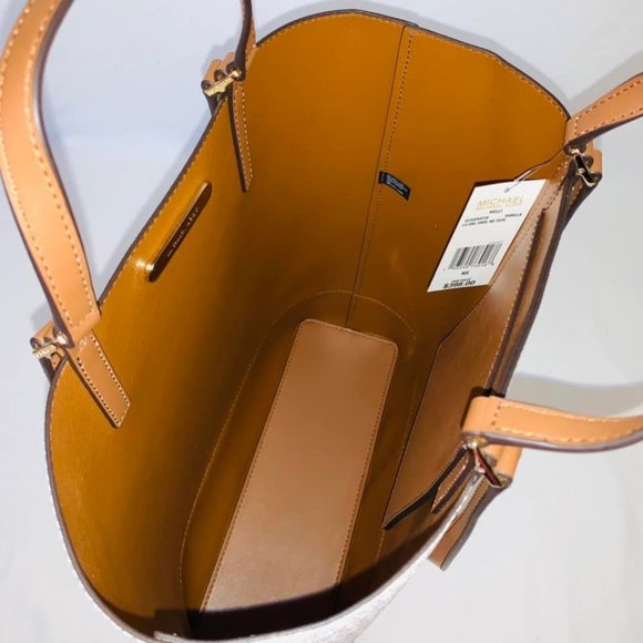 Michael Kors Kelli Large Two-Tone Logo Tote Bag - Picture 14 of 15